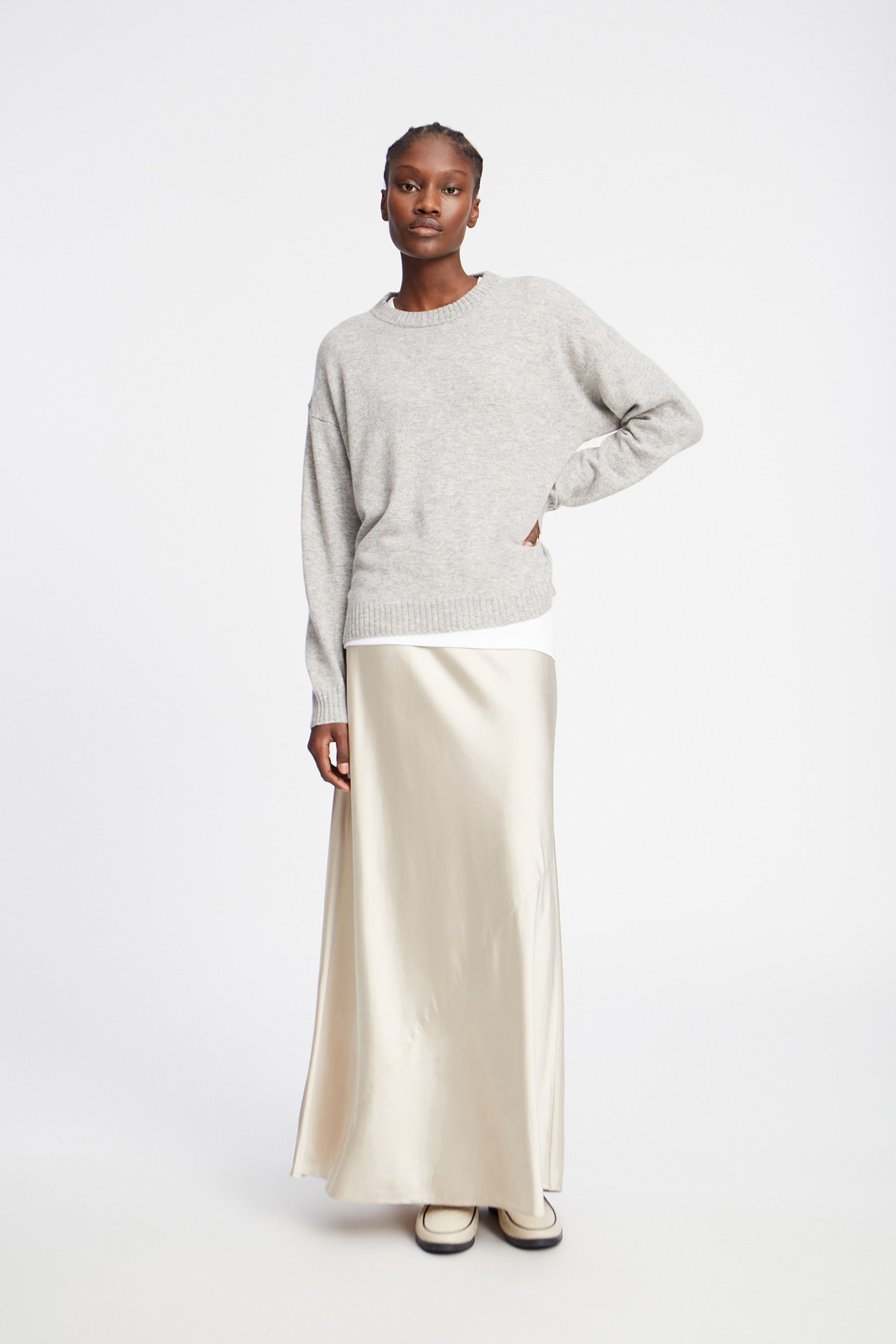 KIARAN CASHMERE - LIGHT GREY