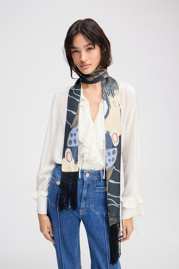 LENA SILK - BLACK PRINT