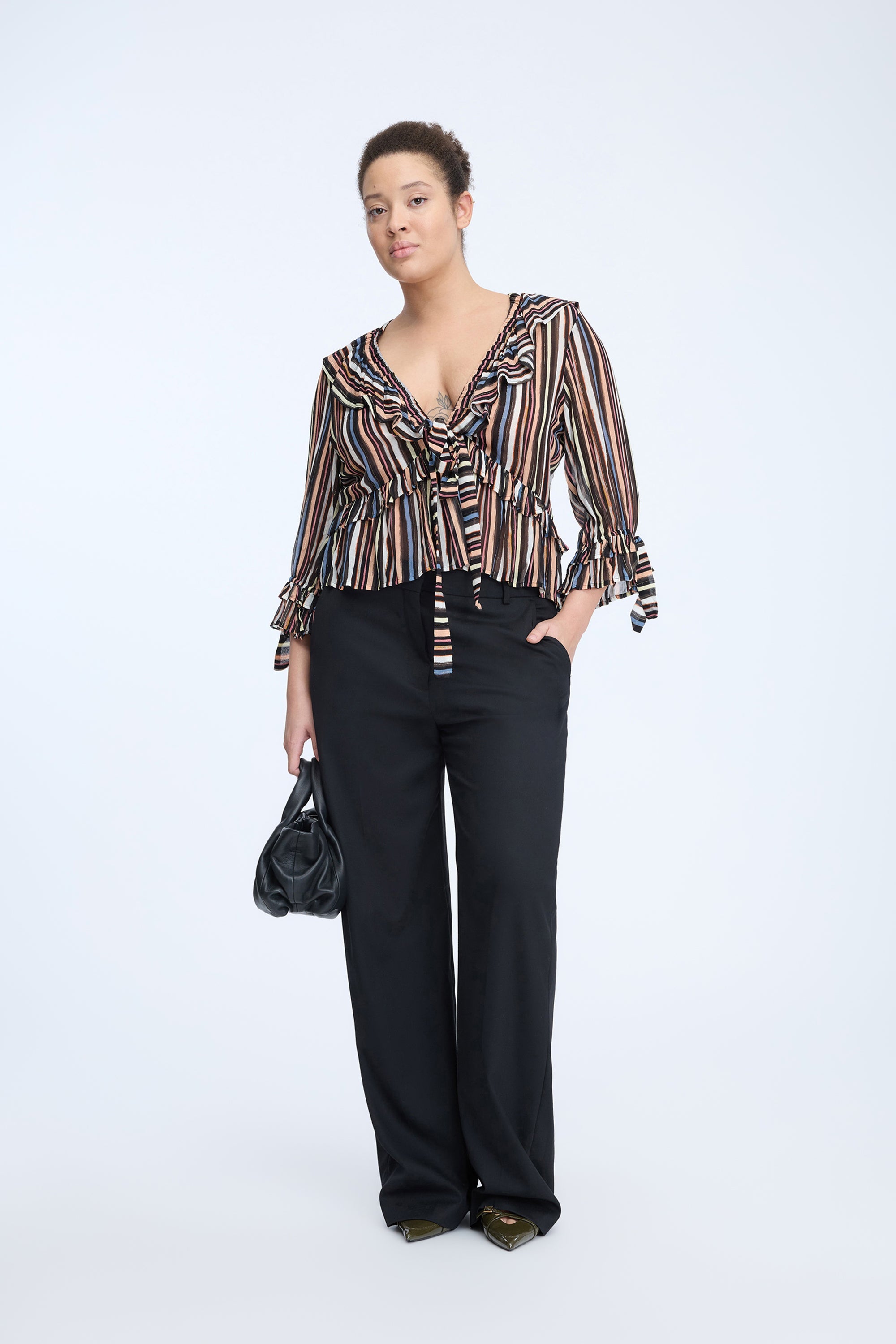 RYLEY - STRIPE BLACK